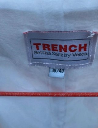 Gabardina VENCA Blanca