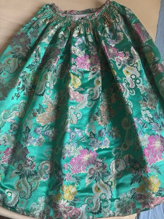 Falda traje de valenciana verde