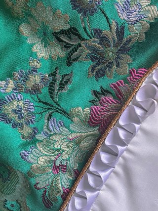Falda traje de valenciana verde