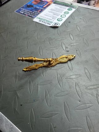 17 Tiradores dorados antiguos péndulo