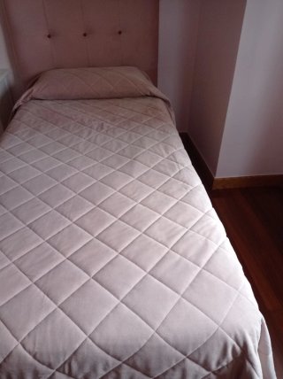 Colcha bouti rosa cama 90 cm