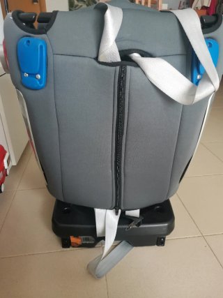 Silla de coche giratoria gris
