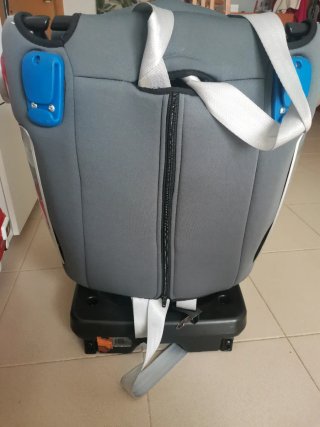 Silla de coche giratoria gris