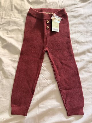 Calça malha bordeaux Lupilu 12/24 meses