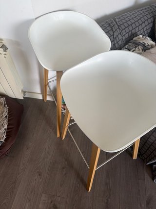 Sillas Altas Blancas Madera