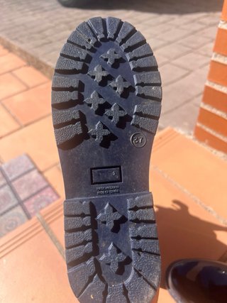 Botas agua niña lazo azul talla 37