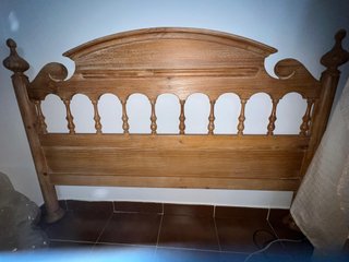 Cabecero Pino Macizo 150cm Estilo Provenzal