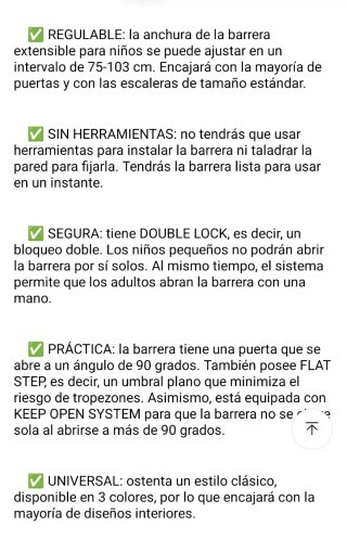 Barrera de seguridad Kinderkraft escaleras