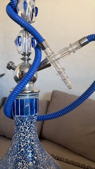 Chicha Decorativa Azul y Plateada