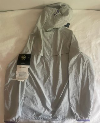 Stone Island Raso Gommato Chaqueta Gris
