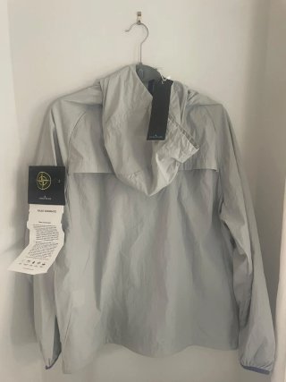 Stone Island Raso Gommato Chaqueta Gris