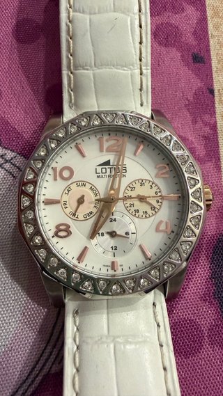 Reloj Lotus Mujer Multifunción Blanco