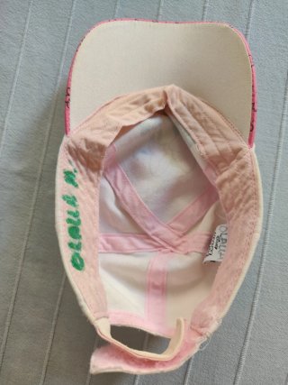 Gorra Minnie Mouse Niña Rosa y Blanca