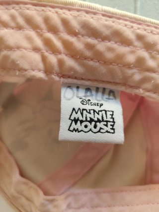 Gorra Minnie Mouse Niña Rosa y Blanca