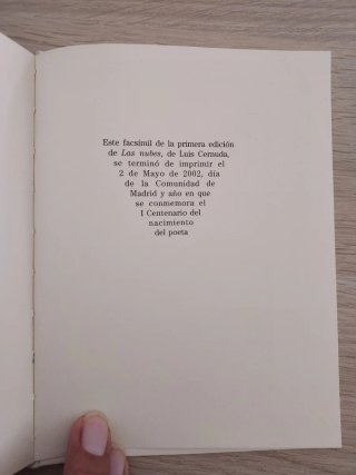 Las Nubes - Luis Cernuda - Colección Rama de oro