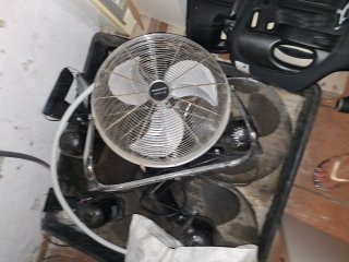 Ventilador industrial y material cultivo