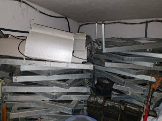 Ventilador industrial y material cultivo