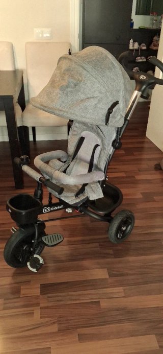Triciclo evolutivo Kinderkraft gris