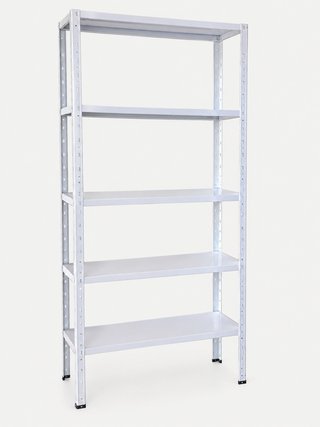 Estantería metálica blanca 5 baldas