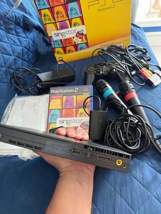 Ps2 Slim SingStar + Accesorios