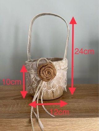 Cesta de Arras Beige y Marrón