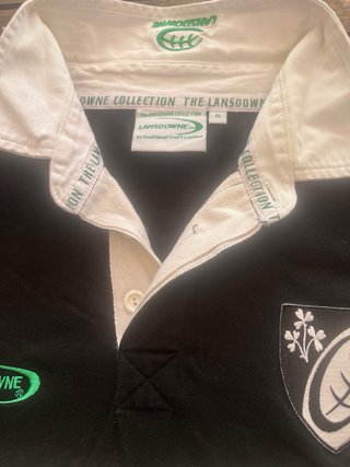 Camiseta Rugby Irlanda Lansdowne Negra Talla xl