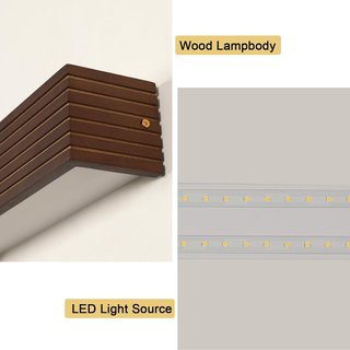 Aplique pared LED 18W 34cm luz cálida