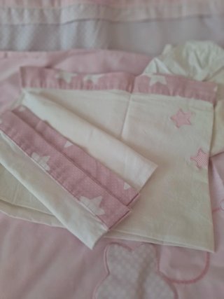 Vestiduras Minicuna Allegra Rosas y Sábanas