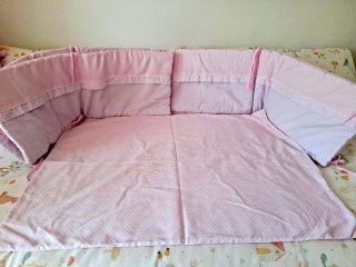 Vestiduras Minicuna Allegra Rosas y Sábanas