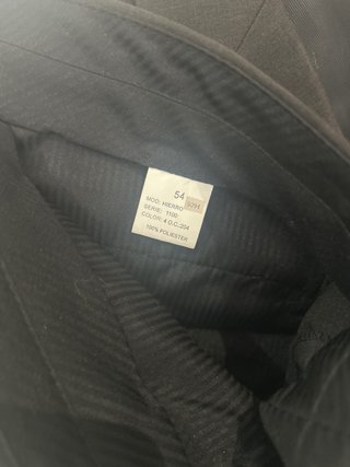 Traje negro hombre