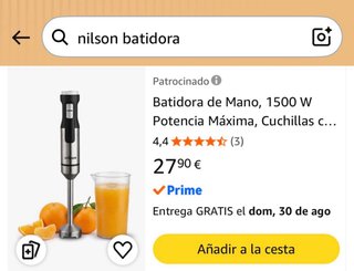Batidora Nilson Handyblend 1500W