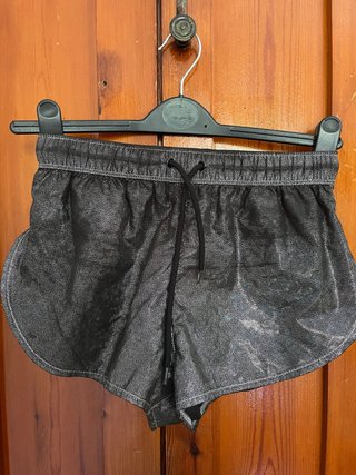 Bañador hombre negro plateado