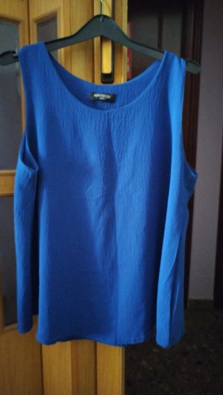Camisa tirantes NEW FEELING azul