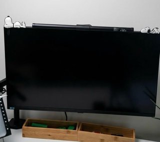 Decoración Snoopy para monitor. 2 figuras.