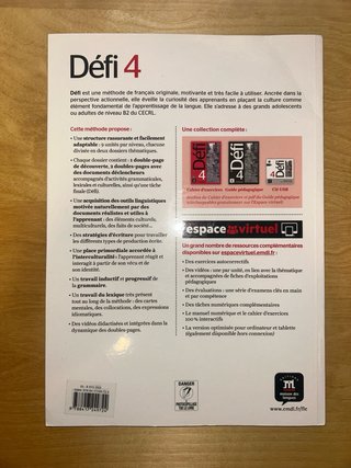 Méthode de français Défi 4 B2 Livre de l'élève....