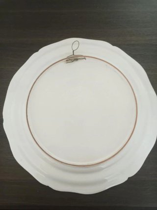 Coppia piatti ceramica decorati