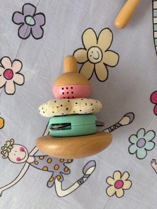 Apilable madera y texturas bebé montessori