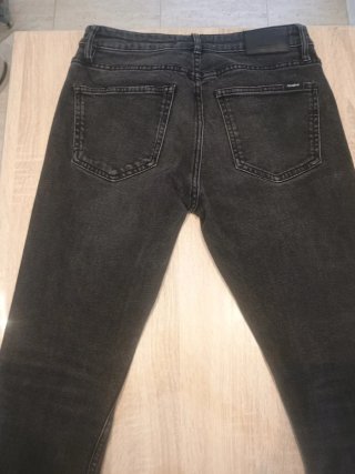 Pull&Bear Jeans Hombre T.38 Negro