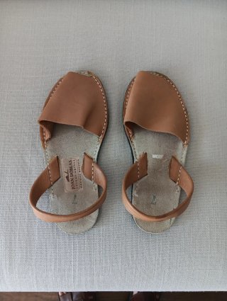 Sandalias Joan Doblas Cuero Marrón