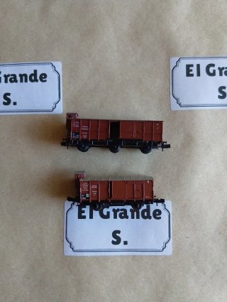 Lote 2 vagones MINITRIX