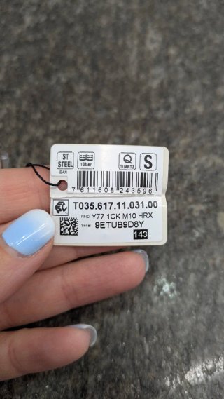 Orologio Tissot Chrono Argento Bianco