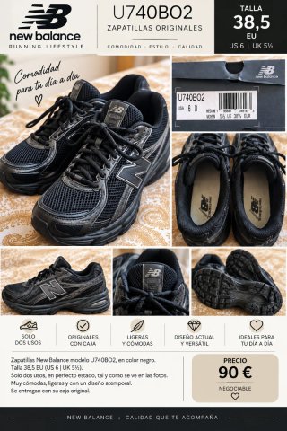 Zapatillas New Balance U740BO2 Talla 38.5
