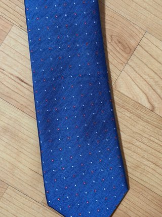 Corbata Emidio Tucci Azul Lunares