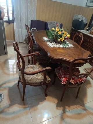 Urge Mesa comedor extensible madera + sillas