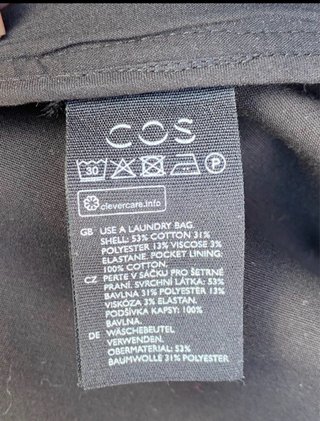 Vestido COS Negro Talla S-M