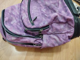 Mochila Totto con ruedas Morada Camuflaje
