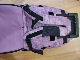 Mochila Totto con ruedas Morada Camuflaje