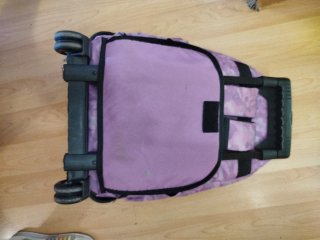 Mochila Totto con ruedas Morada Camuflaje