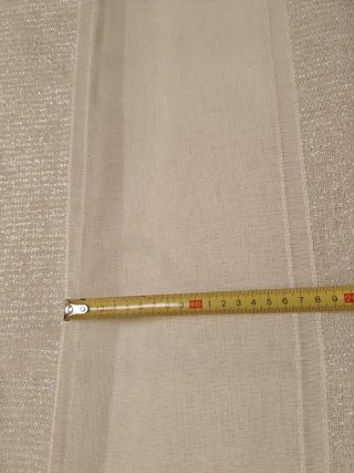 Ritaglio di Tende 150x280 bianco e argento