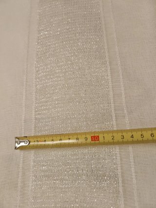 Ritaglio di Tende 150x280 bianco e argento